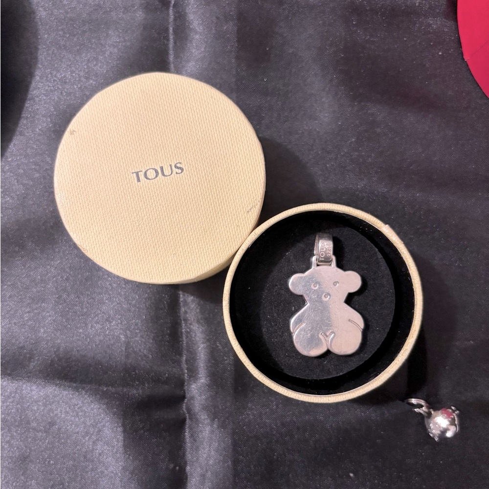 TOUS Medium Silver Sweet Dolls Bear Pendant